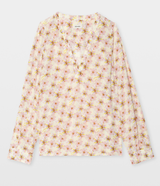 TORNY SMOOTH MIRROR FLOWERS BLOUSE IN PEAR