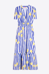 LEILA STRIPED LEMON DRESS
