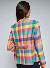 NATALIA MULTICOLOR GINGHAM PLAID BLAZER