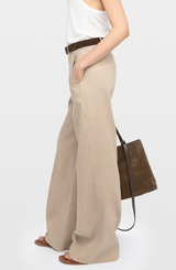 PANOL TAILLEUR PINSTRIPES TROUSER IN COOKIE