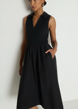 JESSICA MIDI DRESS IN BLACK