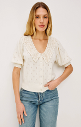 MINDY SWEATER IN IVORY