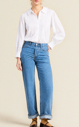 FRANCESCA BLOUSE IN WHITE VOILE