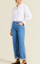 FRANCESCA BLOUSE IN WHITE VOILE