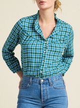 RUTH SHIRT IN FOGLINE PLAID