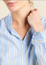 RUMI BLOUSE IN TAHOE STRIPE
