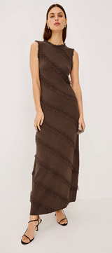 CLAUDIA DRESS IN CINNAMON