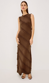 CLAUDIA DRESS IN CINNAMON