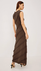 CLAUDIA DRESS IN CINNAMON