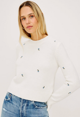 BETTIE SWEATER IN BLUE BUDS