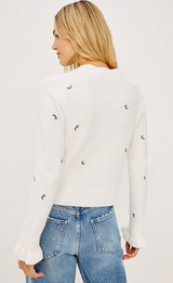 BETTIE SWEATER IN BLUE BUDS