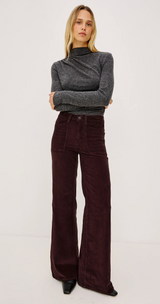 OLIVOS PALAZZO PANT IN HICKORY