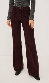 OLIVOS PALAZZO PANT IN HICKORY