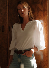 FLORA TEE IN WHITE