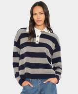 BRAXTON SWEATER IN MIDNIGHT GREY