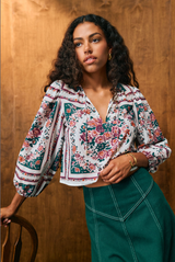 ALICE TOP IN CARMELLA PRINT