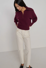 ASHTON PULLOVER IN TRUFFLE