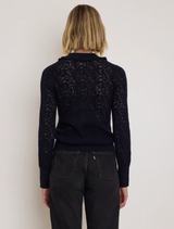 CHLOE LACE SWEATER IN NIGHT SKY