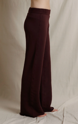 MARLEY INSIDE OUT FLEECE PANTS IN CHERRY LACQUER