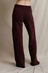 MARLEY INSIDE OUT FLEECE PANTS IN CHERRY LACQUER