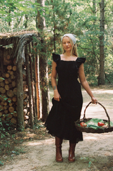 MABLE MIDI DRESS IN BLACK