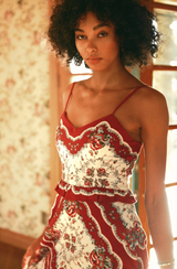 ANNABELLE MIDI DRESS IN VIRELLE PRINT