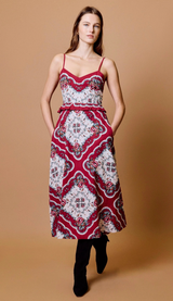 ANNABELLE MIDI DRESS IN VIRELLE PRINT