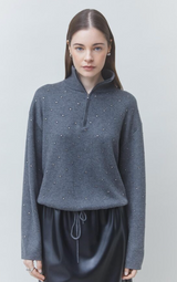 PRISTO PULLOVER IN CARBONE