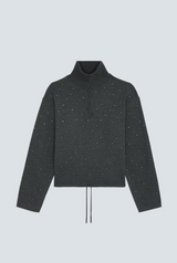 PRISTO PULLOVER IN CARBONE