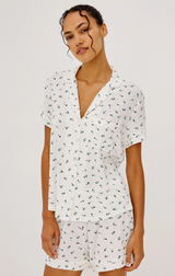 NESSA PAJAMA SET IN BLUE BUDS