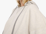 THE HALF BASE HOODIE IN LIGHT HEATHER GREY