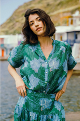 LOREN BLOUSE IN BLUE ORCHID