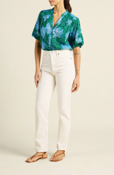 LOREN BLOUSE IN BLUE ORCHID