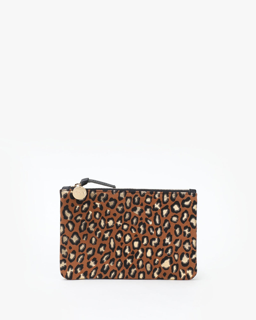 FOLDOVER CLUTCH W/TABS - COGNAC METAL CAT – SadieJames