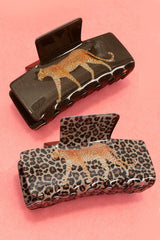 Wildlife Leopard Hair Claw Clips