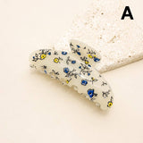 FLORAL FLOWER HAIR CLAW CLIP