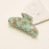 FLORAL FLOWER HAIR CLAW CLIP