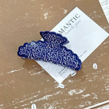 VINTAGE PORCELAIN STYLE HALF MOON HAIR CLAW CLIPS