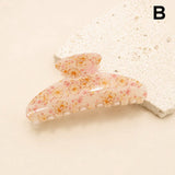 FLORAL FLOWER HAIR CLAW CLIP