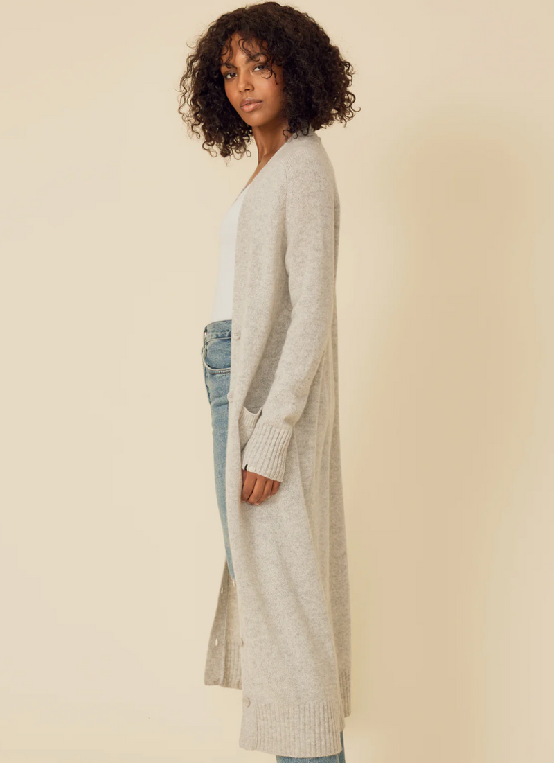 MORGAN CASHMERE DUSTER IN H. GREY