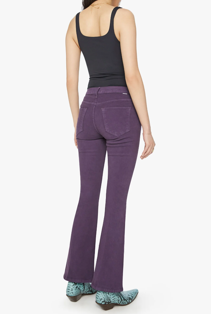 HIGH WAISTED RASCAL ANKLE FRAY IN BLACKBERRY CORDIAL