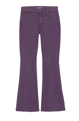 HIGH WAISTED RASCAL ANKLE FRAY IN BLACKBERRY CORDIAL