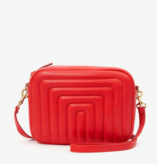 MIDI SAC IN ROUGE CHANNEL QUILTED NAPPA