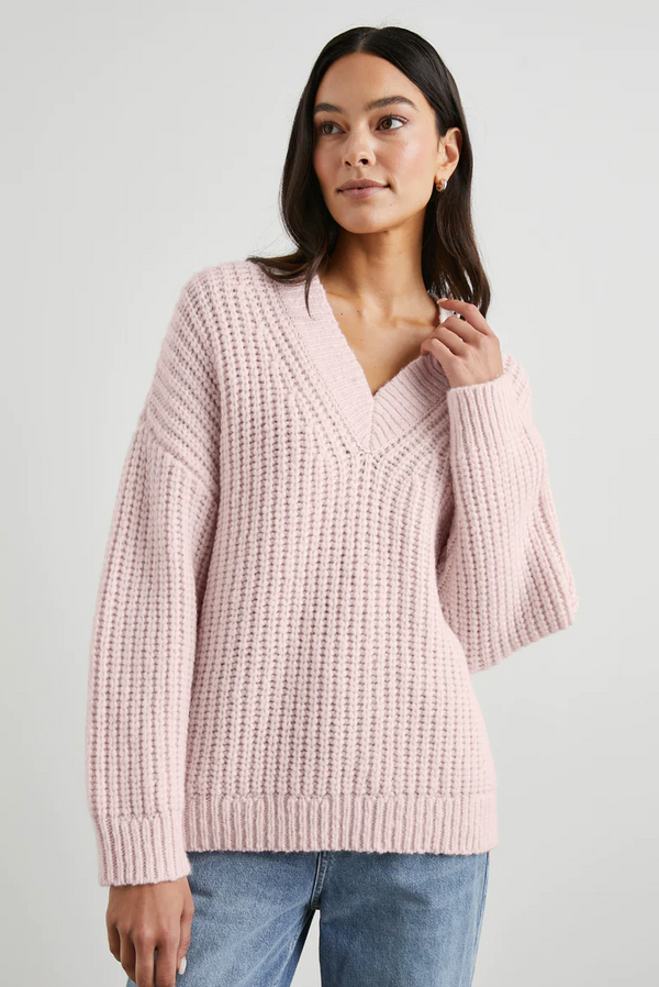 JODIE SWEATER IN ROSEWATER