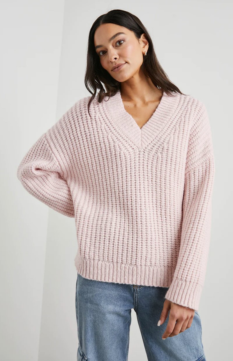 JODIE SWEATER IN ROSEWATER