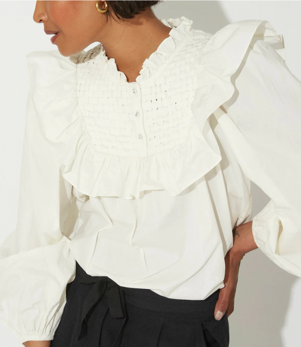 VIVIENNE BLOUSE IN IVORY