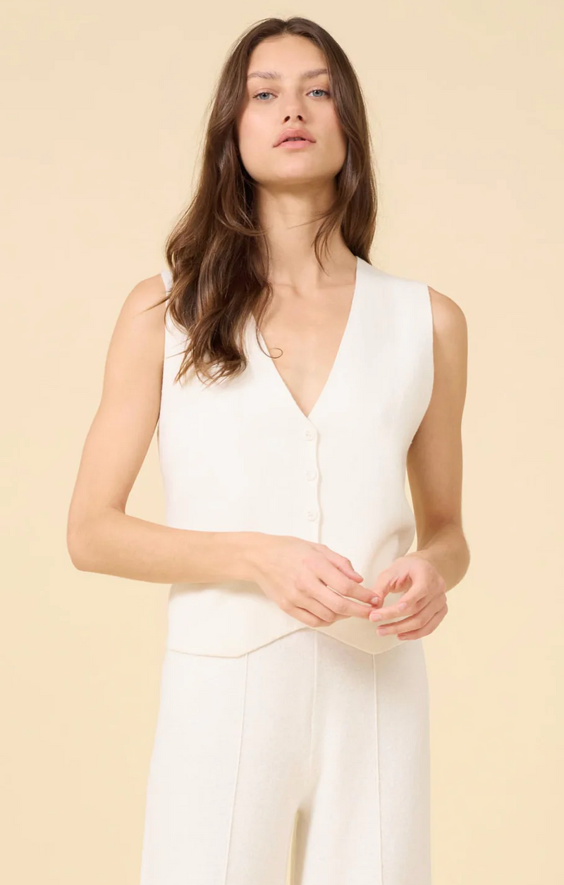 CELINE VEST - IVORY