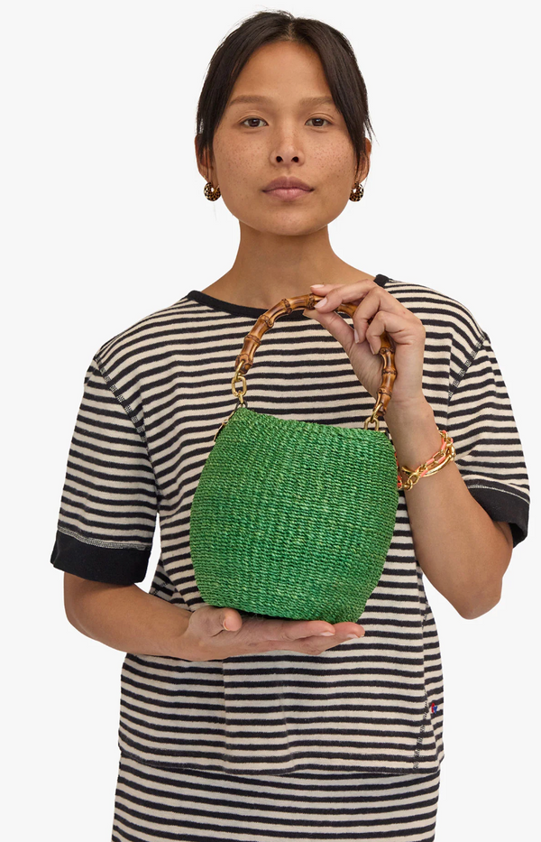 POT DE MIEL W BAMBOO HANDLE - GREEN