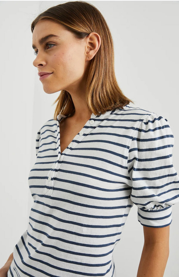 JEWEL - IVORY NAVY STRIPE