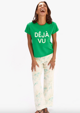 CLASSIC TEE - GRASS W/ CREAM DEJA VU